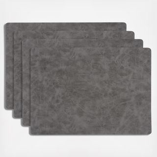 Santiago Faux Leather Placemat, Set of 4