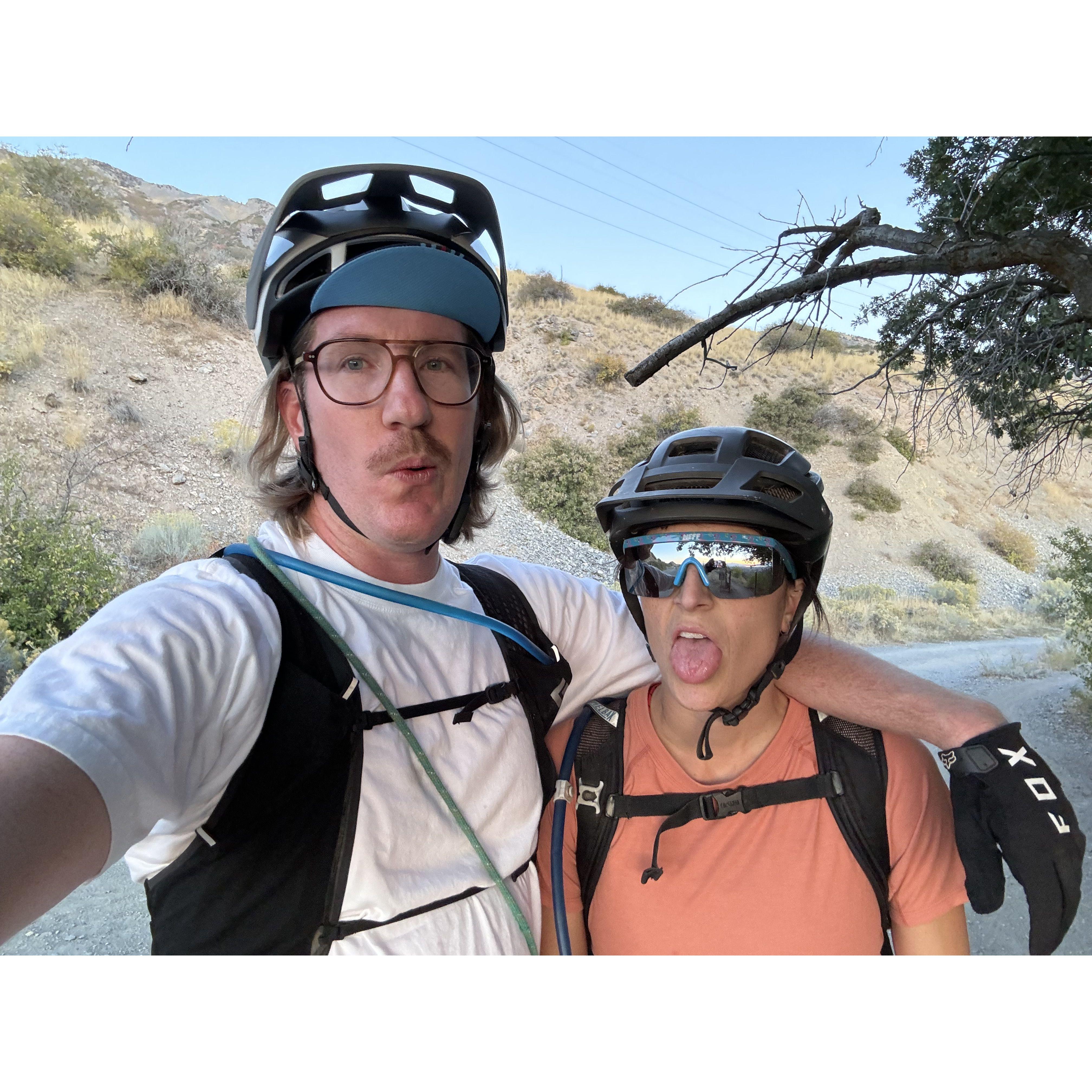 We survived a long desert bike ride!