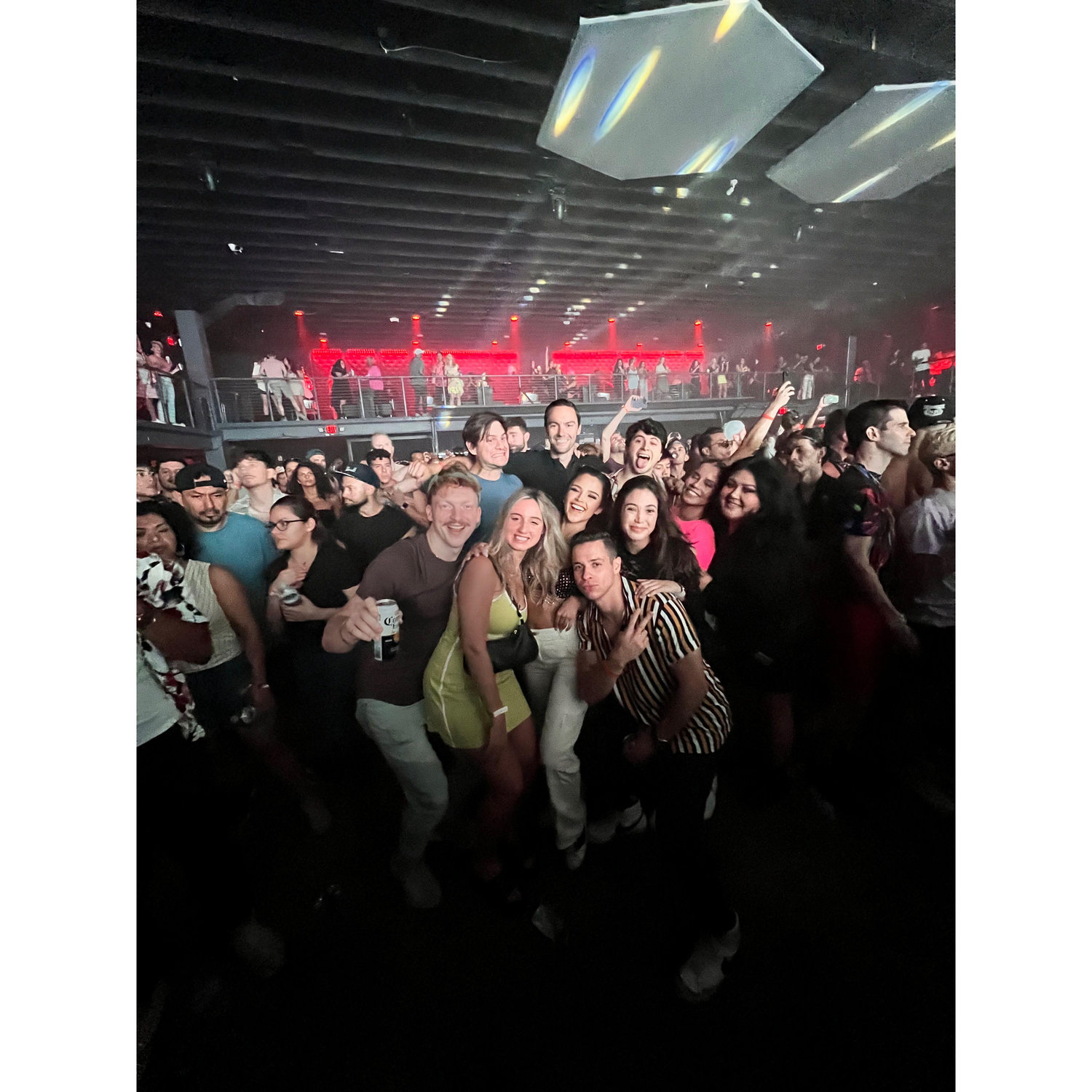 Echo stage night with friends. First time Sofia saw Chris in his element.
