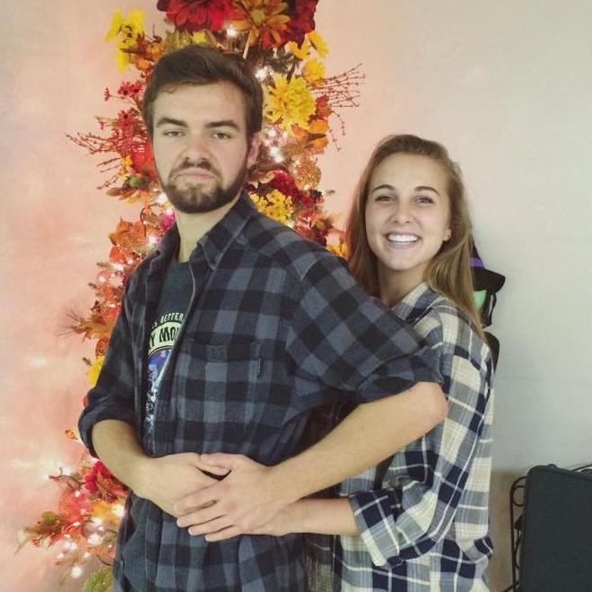 Our first photo together in 2014