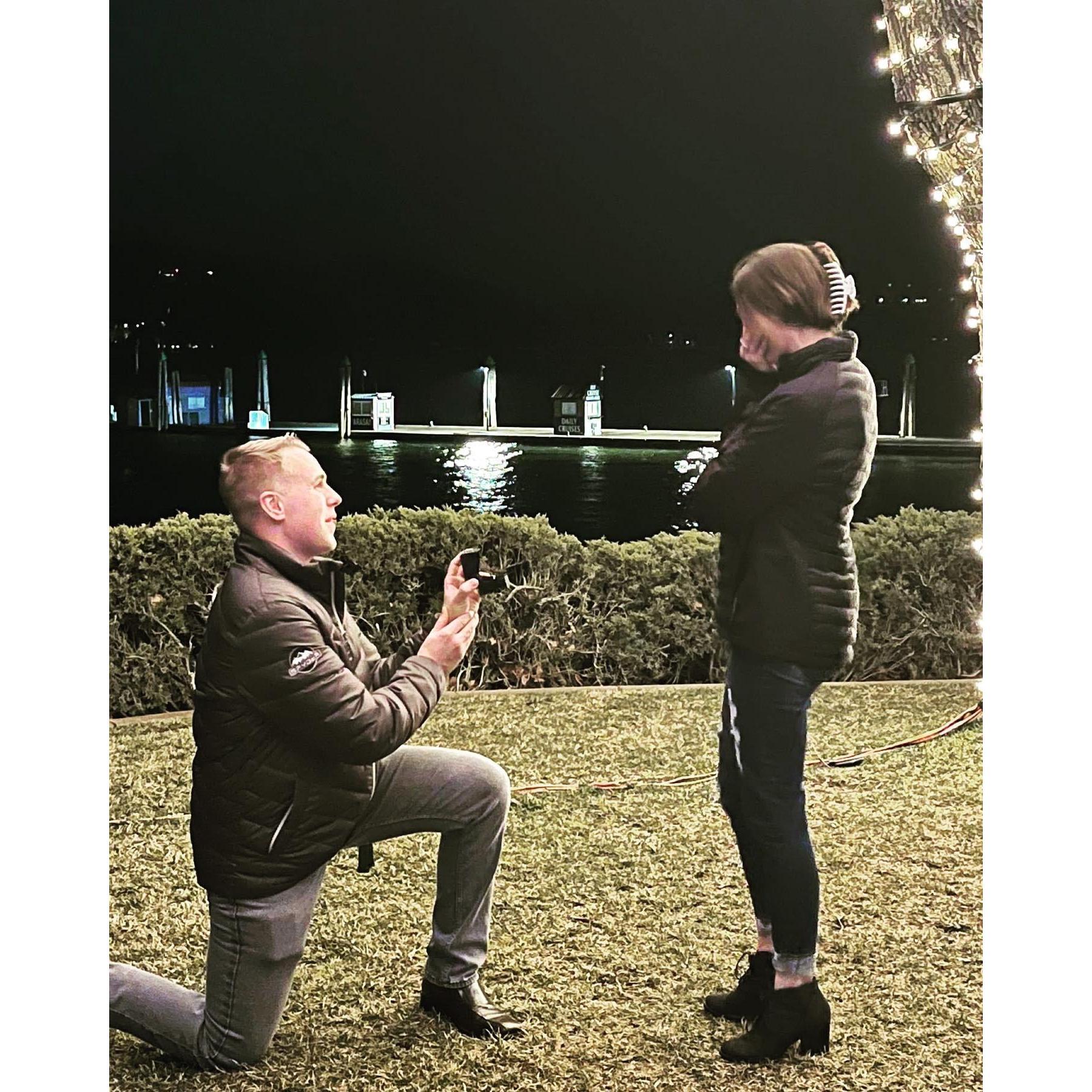 She said Yes!