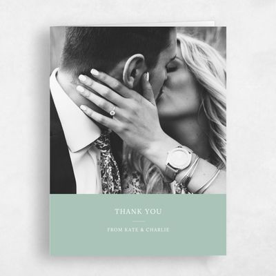 Green Wedding Thank You - Stevens Photo