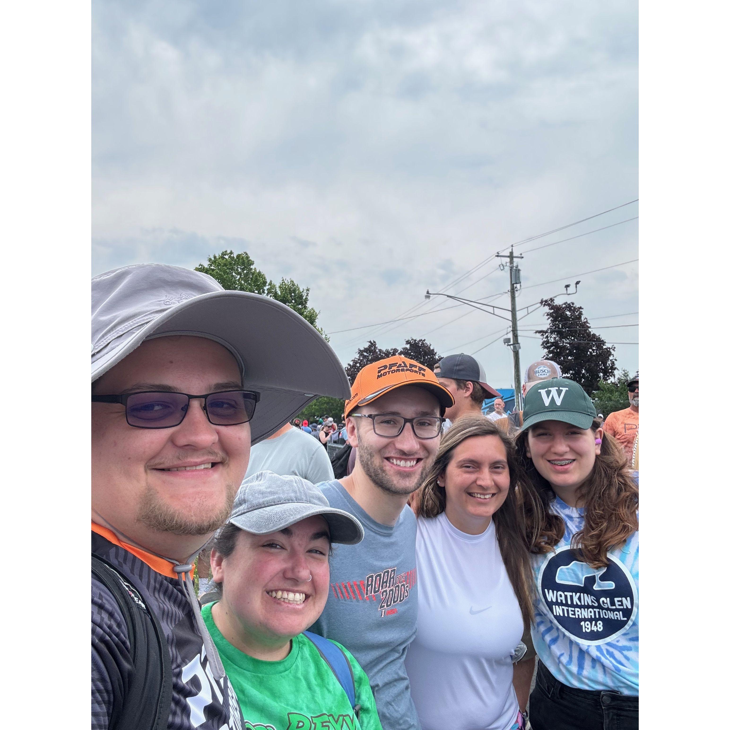 With friends at the Glen