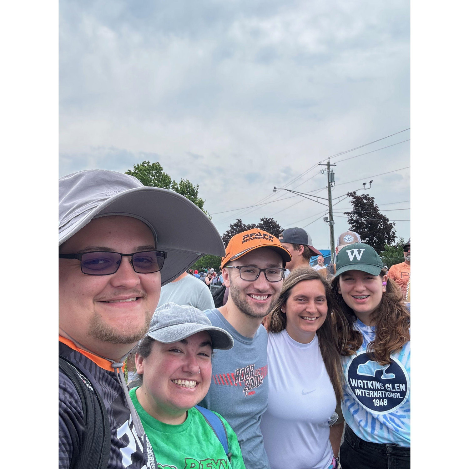 With friends at the Glen