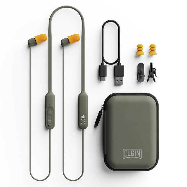 Elgin Discord Gen 3 Bluetooth Earplug Earbuds, OSHA Compliant Wireless in-Ear Headphones, 31dB NRR ANSI Certified Noise Isolation, Dynamic 8mm Driver, USB-C Charging, 14-Hour Playback