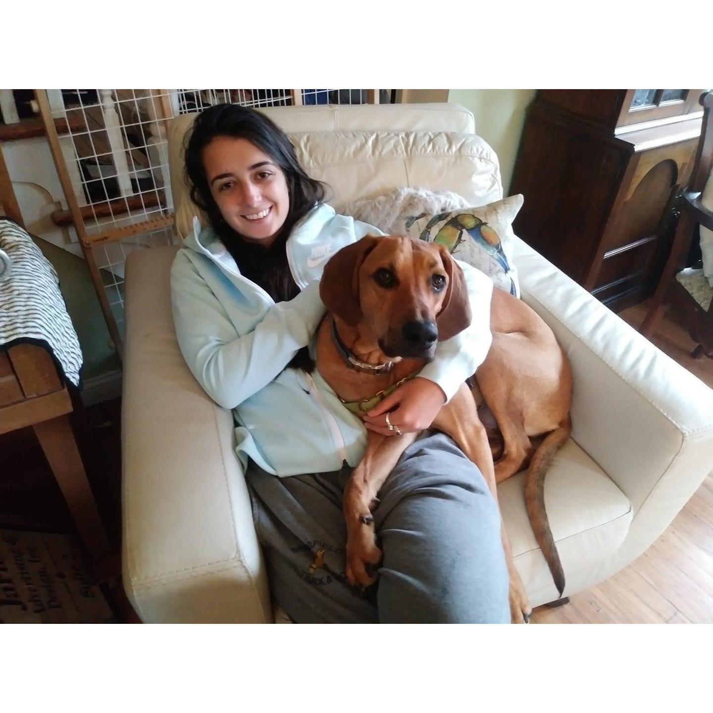 Maria and her brother Goose! He is a looker for sure. Their bond is like no other!