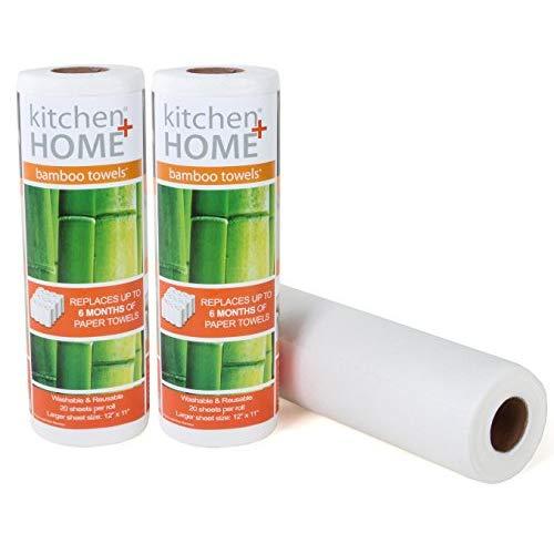Bamboo Towels - Heavy Duty Eco Friendly Machine Washable Reusable Bamboo Towels - One roll replaces 6 months of towels! (2)