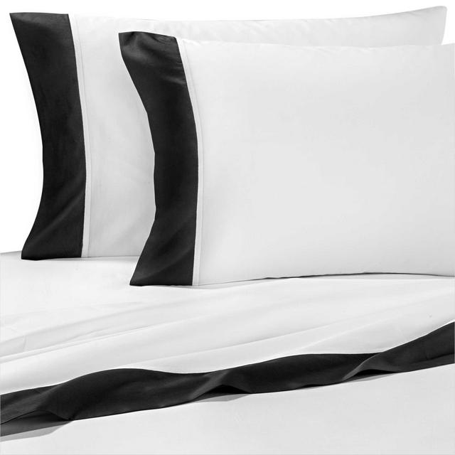kate spade new york Grace King Pillowcases in Black (Set of 2)