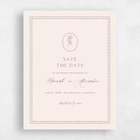 Brown Wedding Save the Date - Piran Portrait