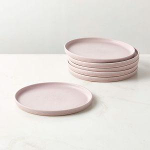 CB2 Drift Lilac Salad Plate with Reactive Glaze