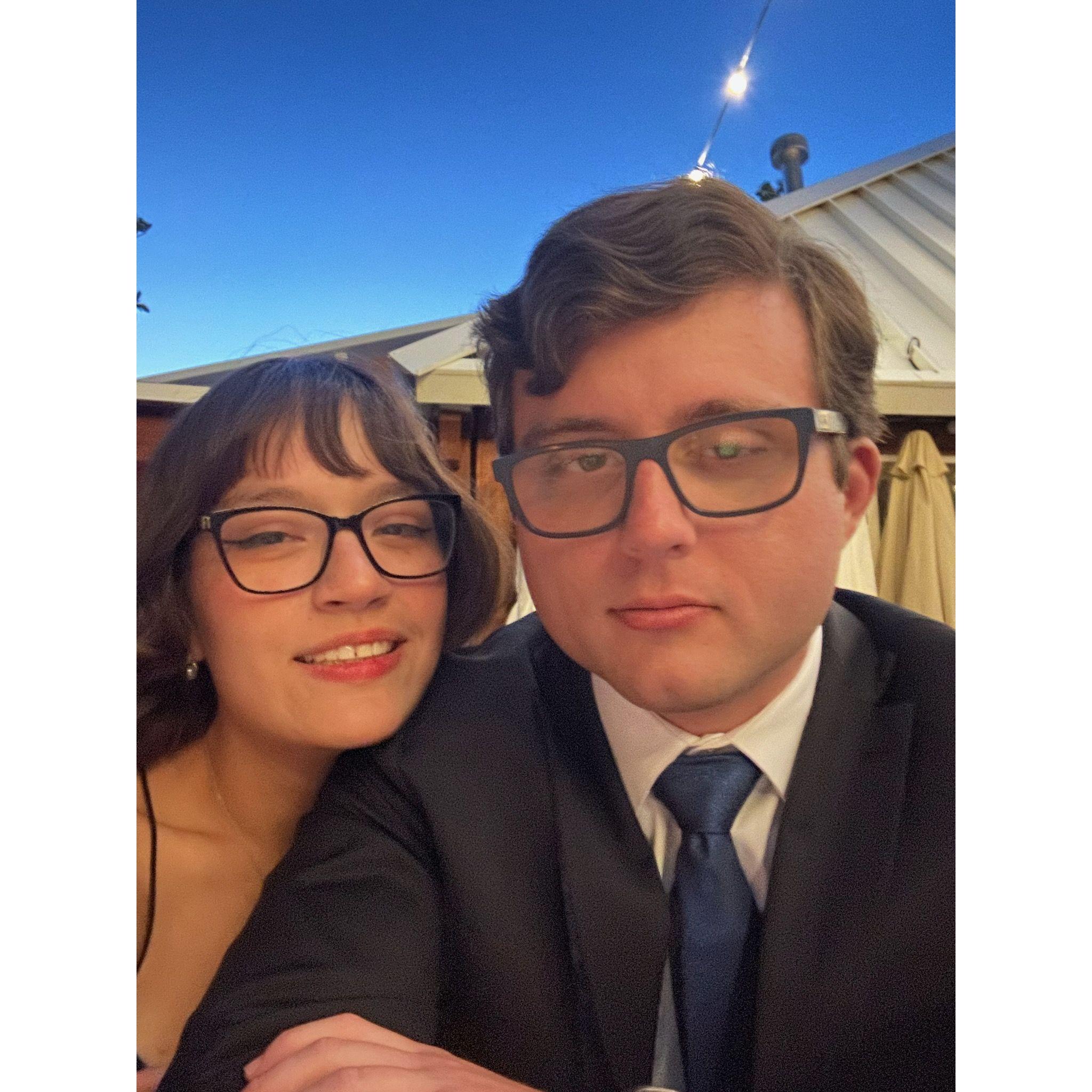 Attended our first wedding together!