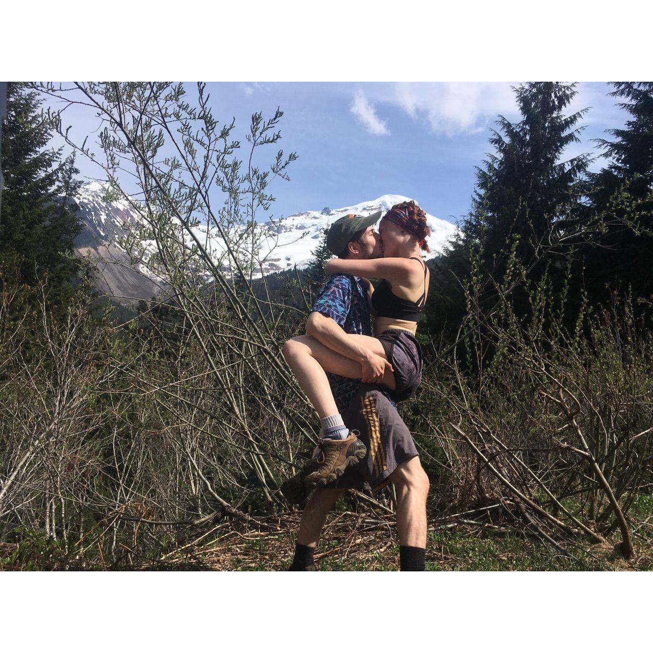 Our two-year anniversary <3. We went to Mt. Baker for some hiking and overnight camping.