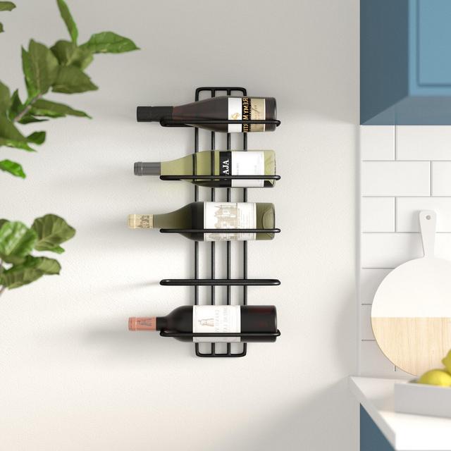Williamstown 5 Bottle Wall Mounted Wine Bottle Rack