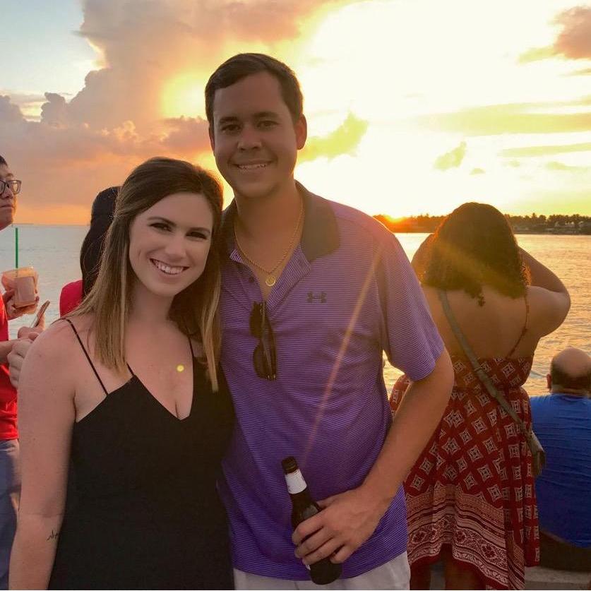 Watching the sunset in Key West, Florida!