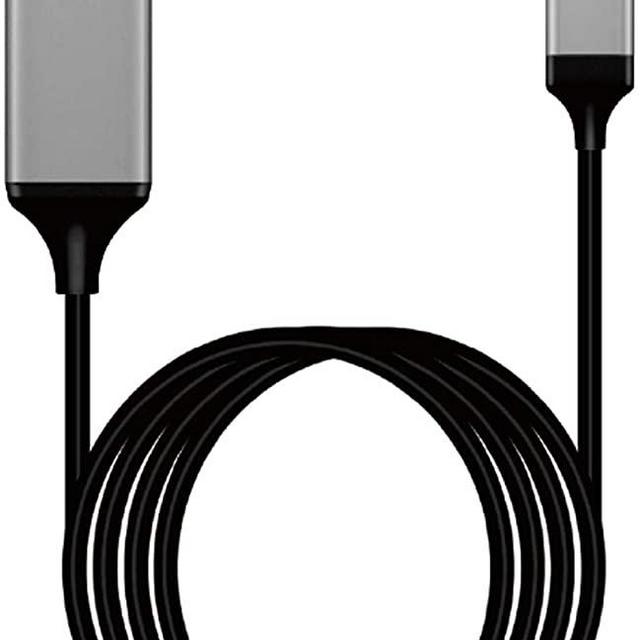 [Apple MFi Certified]Lightning to HDMI Adapter for Phone to TV,Compatible with iPhone,iPad, Sync Screen Connector Directly Connect on HDTV/Monitor/Projector NO Need Power Supply （6.6 Feet）