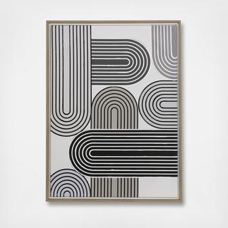 Art Deco Arched Framed Wall Art