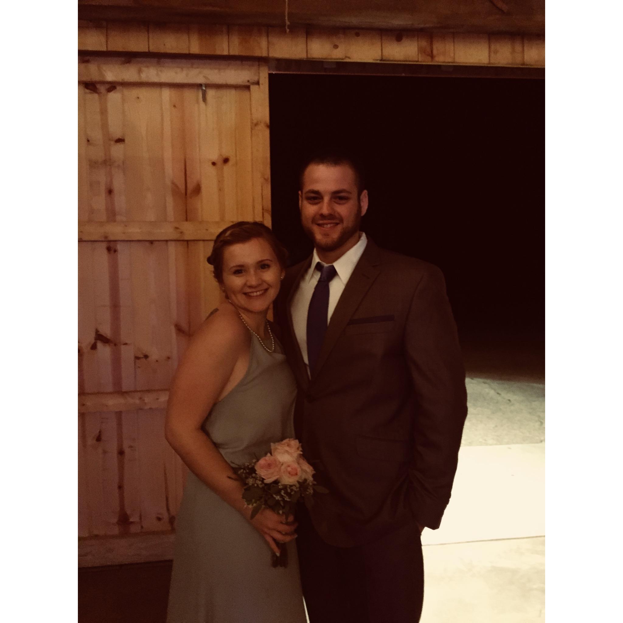 Us at Melissa’s wedding, doesn’t my Matthew look so sharp?! ❤️