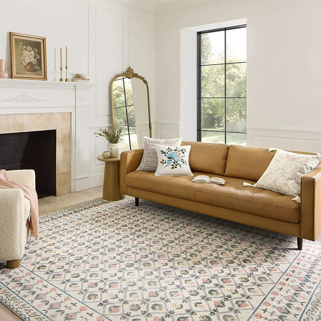 Loloi Rifle Paper Co. x Eden Lattice Ivory 5'-0" x 7'-6" Area Rug