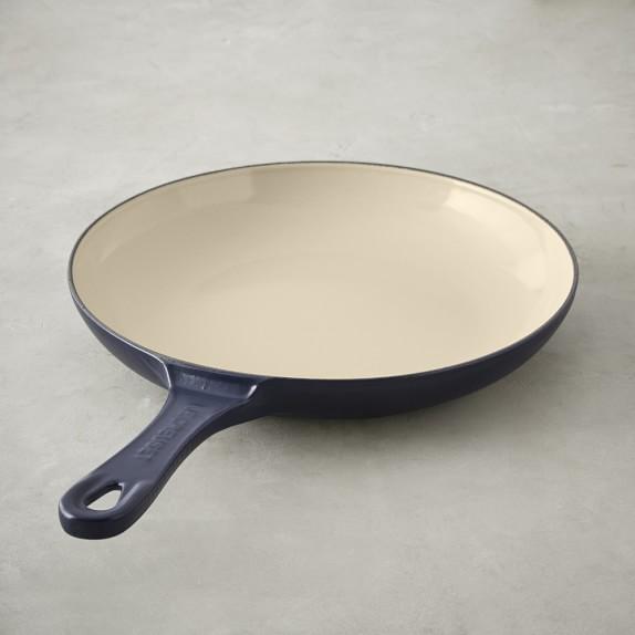 Le Creuset Cast-Iron Shallow Fry Pan, 9 1/2", Matte Navy