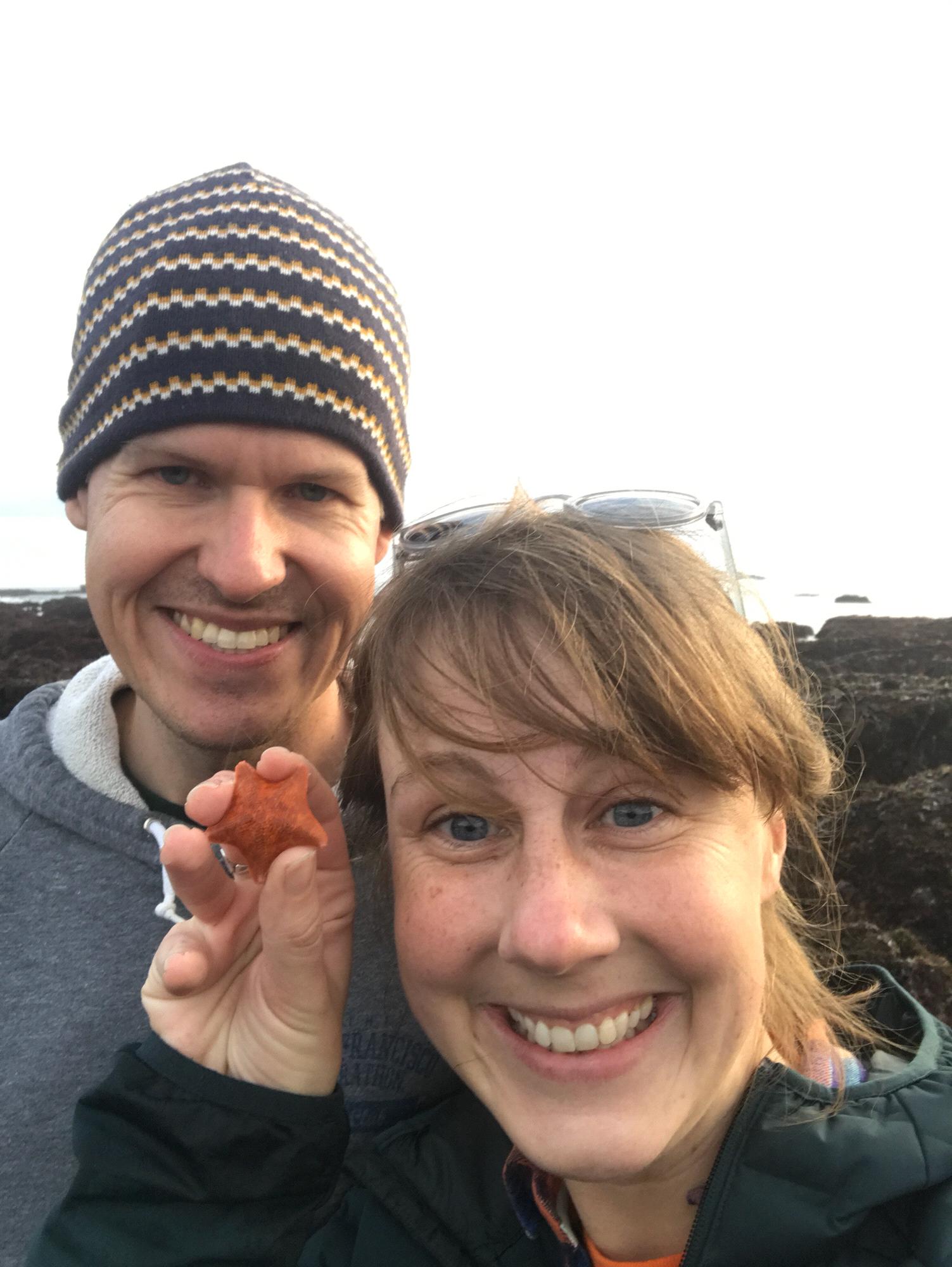 Tide pooling on the coast