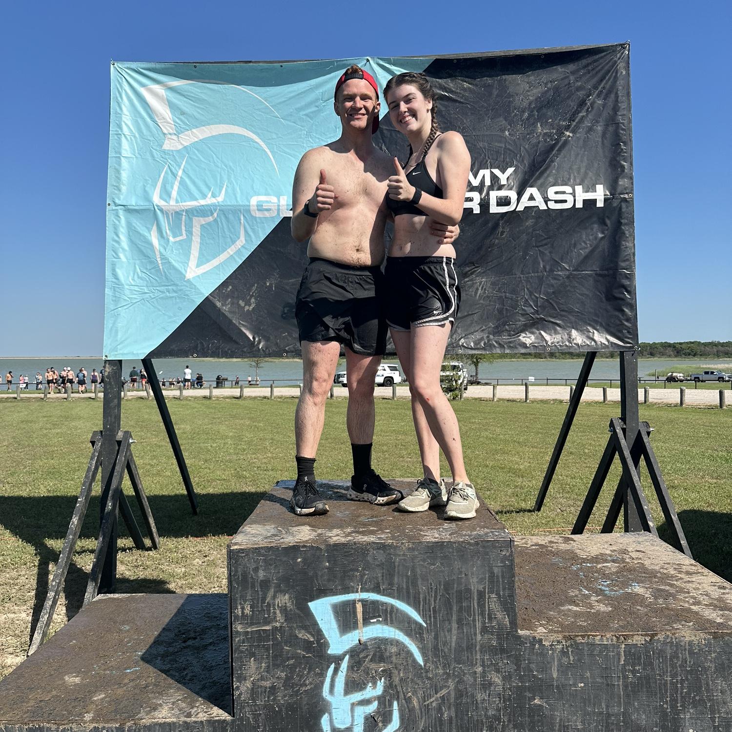 04/13/2025. Our first 5k together at Ol' Army's Gladiator Dash! We killed it.