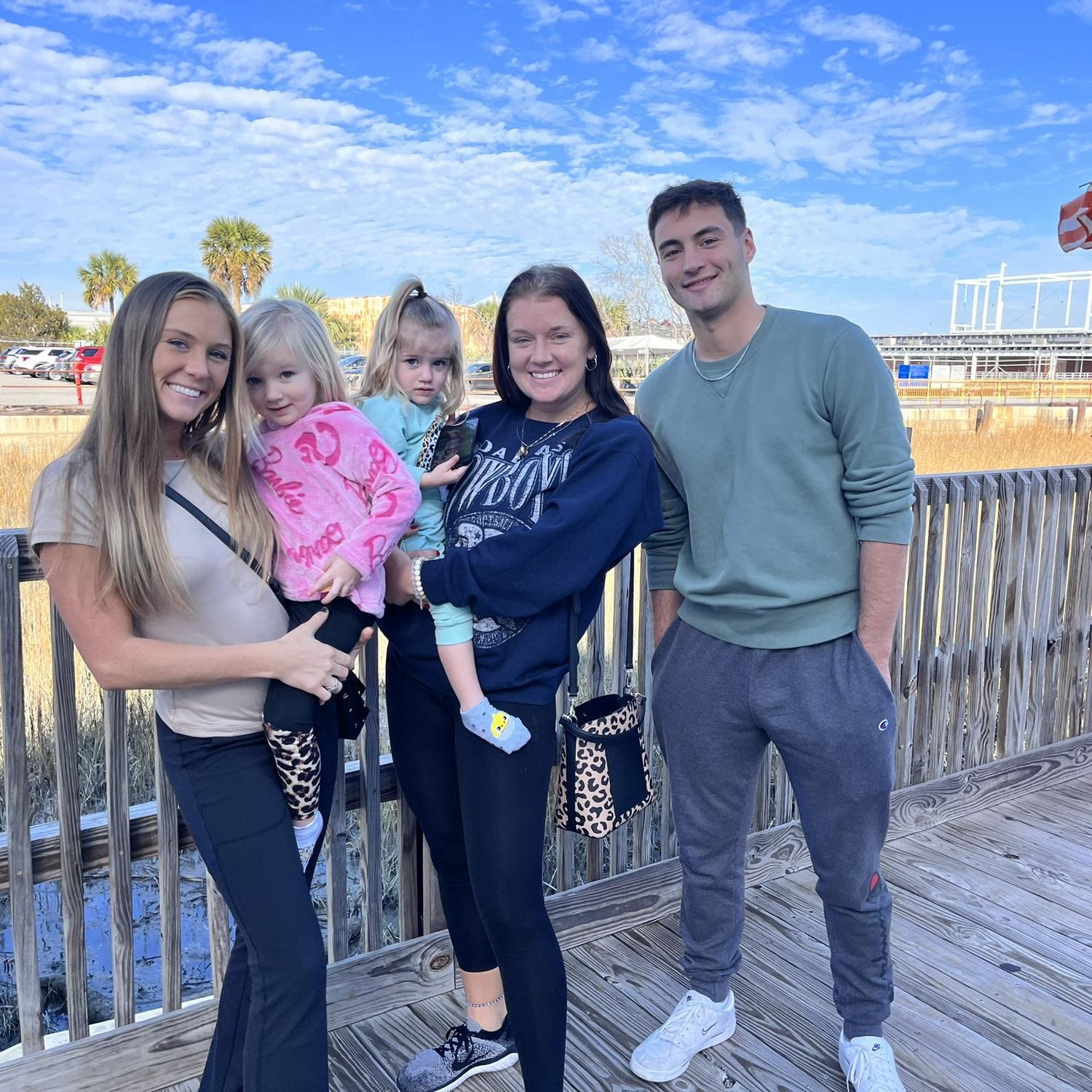 Caitey and the girls drove to Charleston to tell us goodbye before we flew back to Oahu