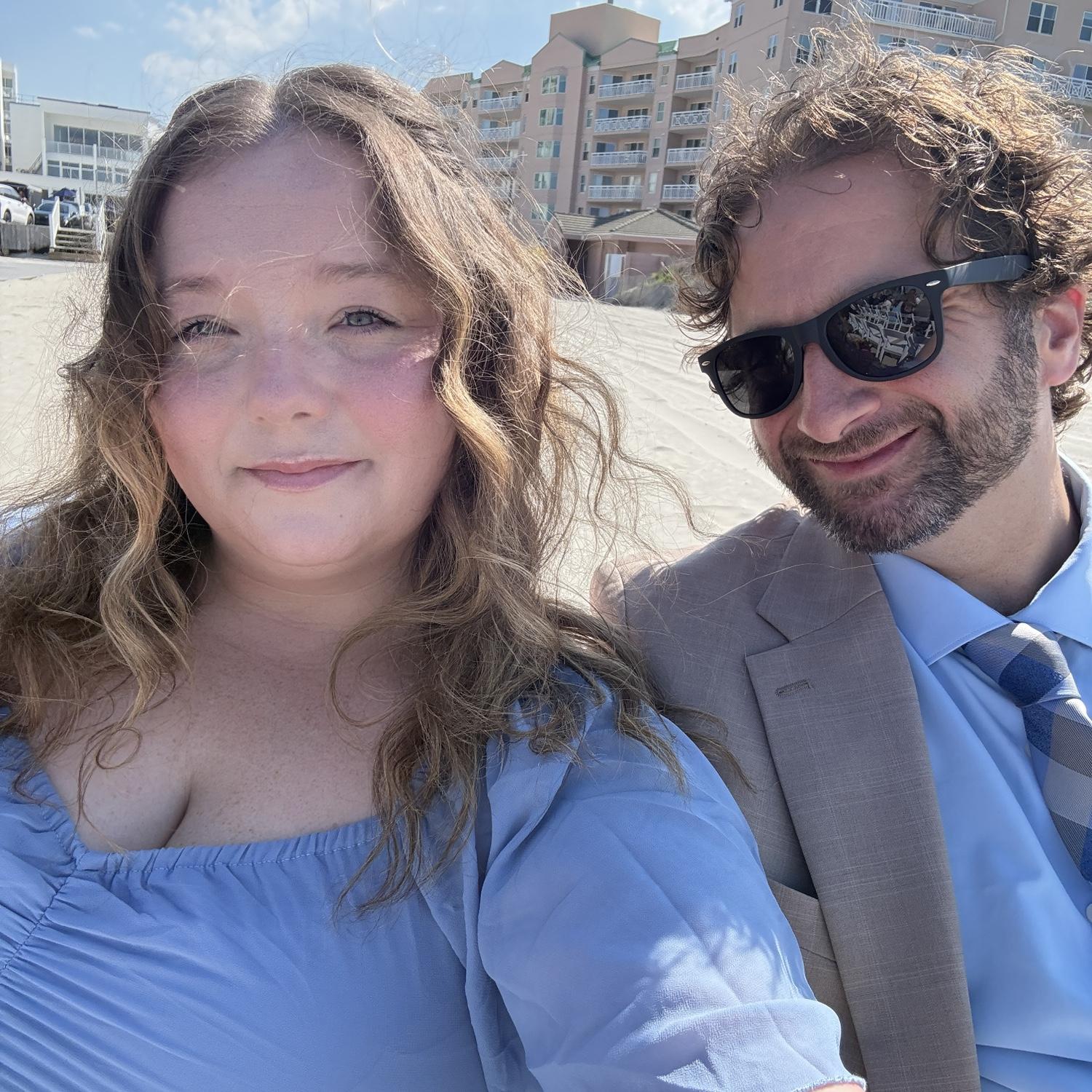 A wedding together on the beach in Wildwood