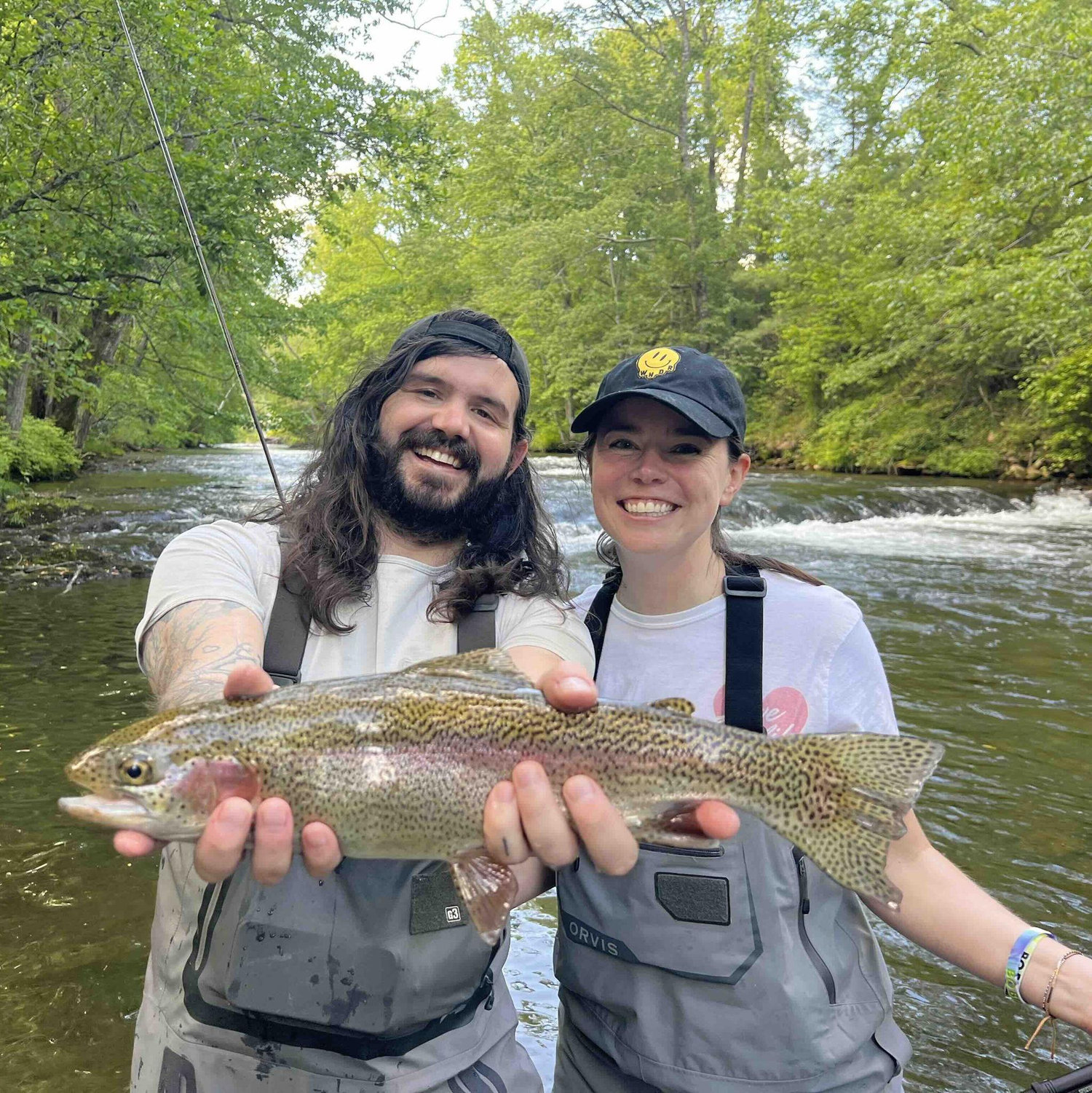 May 2023 - Fishing on the Davidson River with Uncle Chuck and Aunt Mary