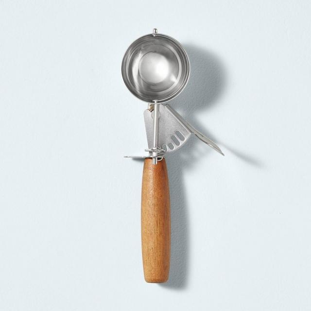 Wood & Stainless Steel Ice Cream Trigger Scoop - Hearth & Hand™ with Magnolia