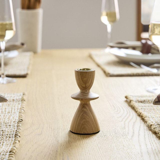 Tira Wood Taper Holder, Light Ash, Small