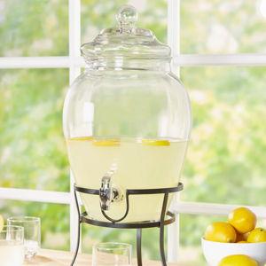 256oz. Glass Beverage Dispenser