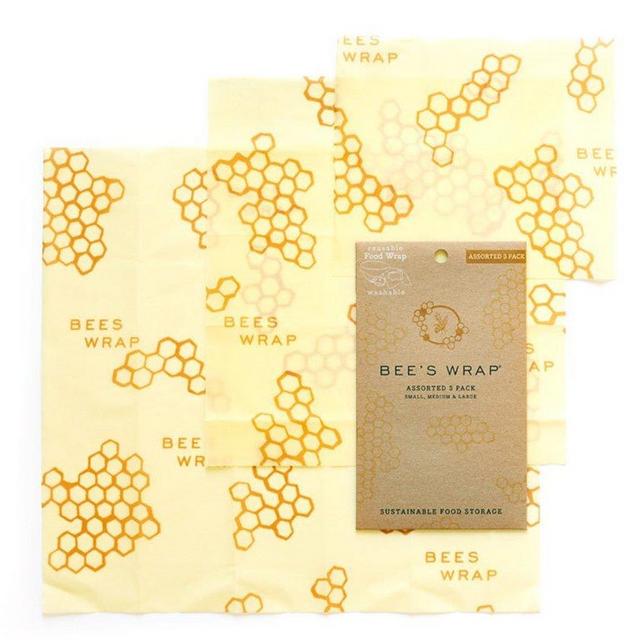 Bee's Wrap 3 Piece Sustainable Reusable Food Storage Assorted