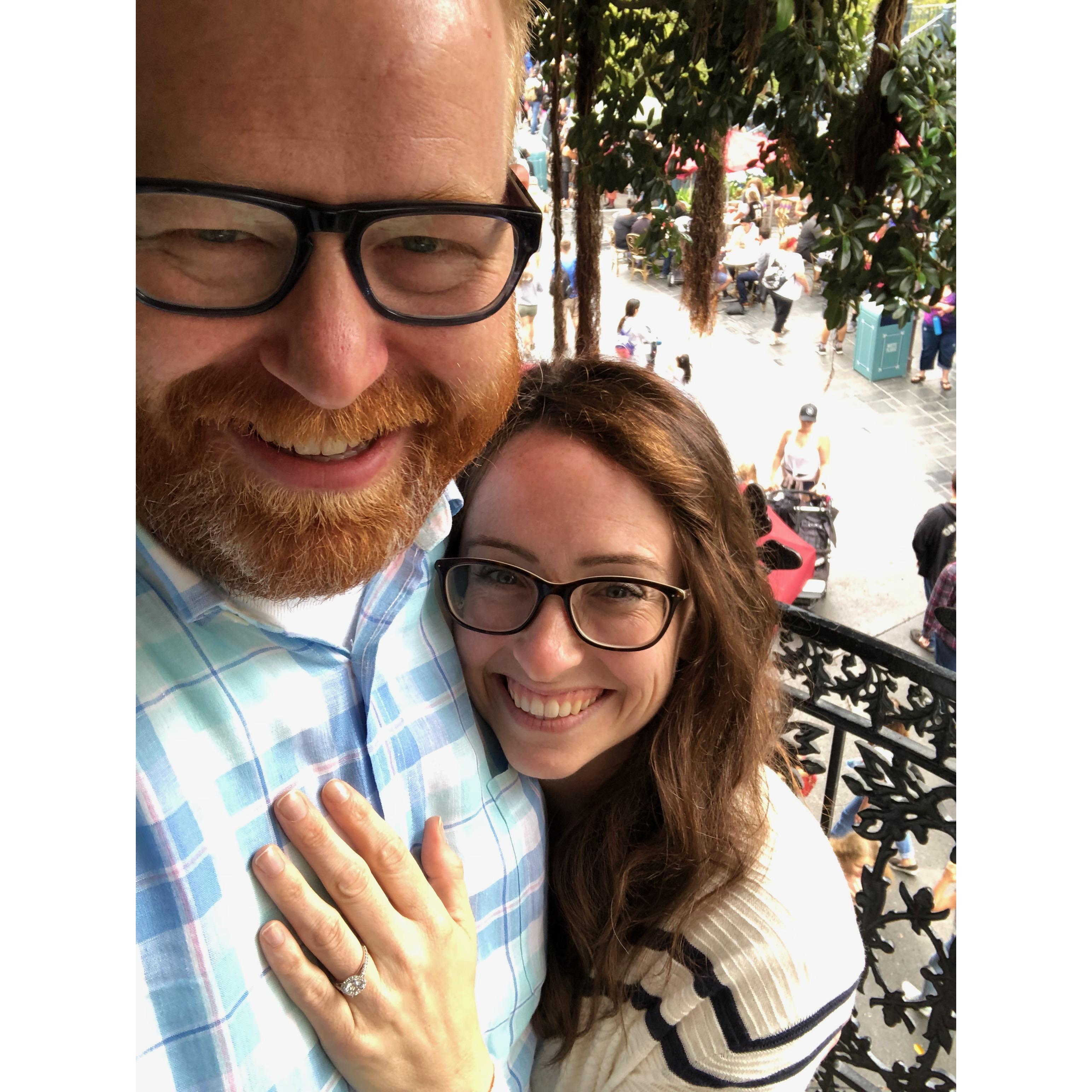 We just got engaged at Club 33 in Disneyland.