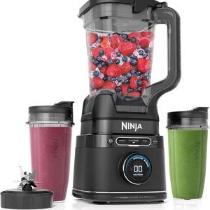 Ninja Full Size & Personal Blender I All-in-One | For-Smoothies, Food and More | BlendSense Tech I Includes 72 oz. Pitcher & (2) 24 oz. To-Go Cups with Lids | 1800 Peak Watt | Black | TB301