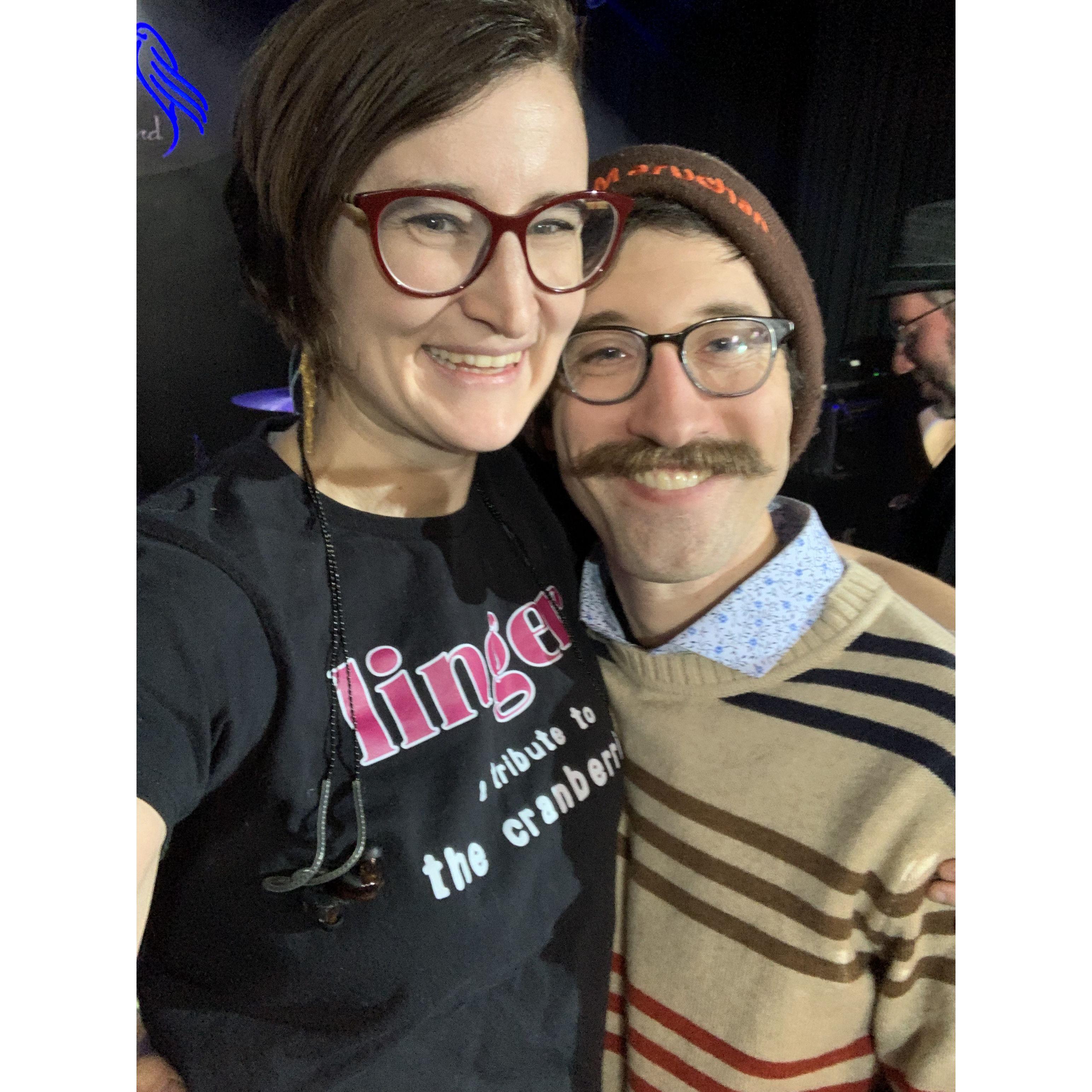 Sound check before Linger's New Year's Eve performance at the Soiled Dove