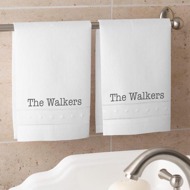 Classic Celebrations Personalized Guest Towel Set