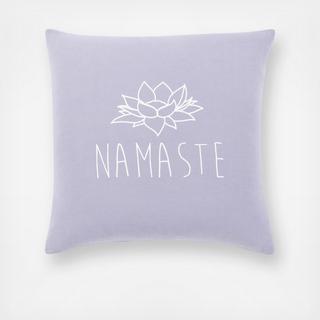 Namaste Throw Pillow
