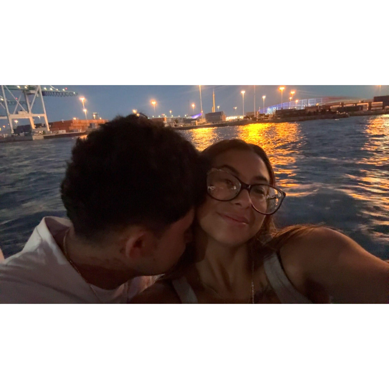 Romantic boat ride in Miami