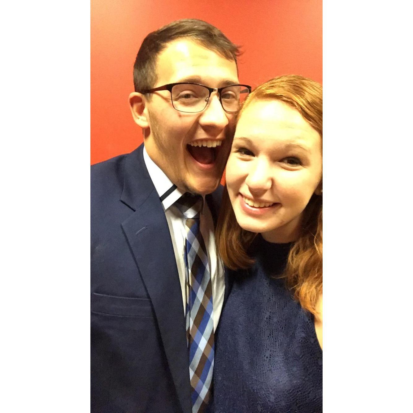 Devon's last Slippery Rock Marching Pride banquet