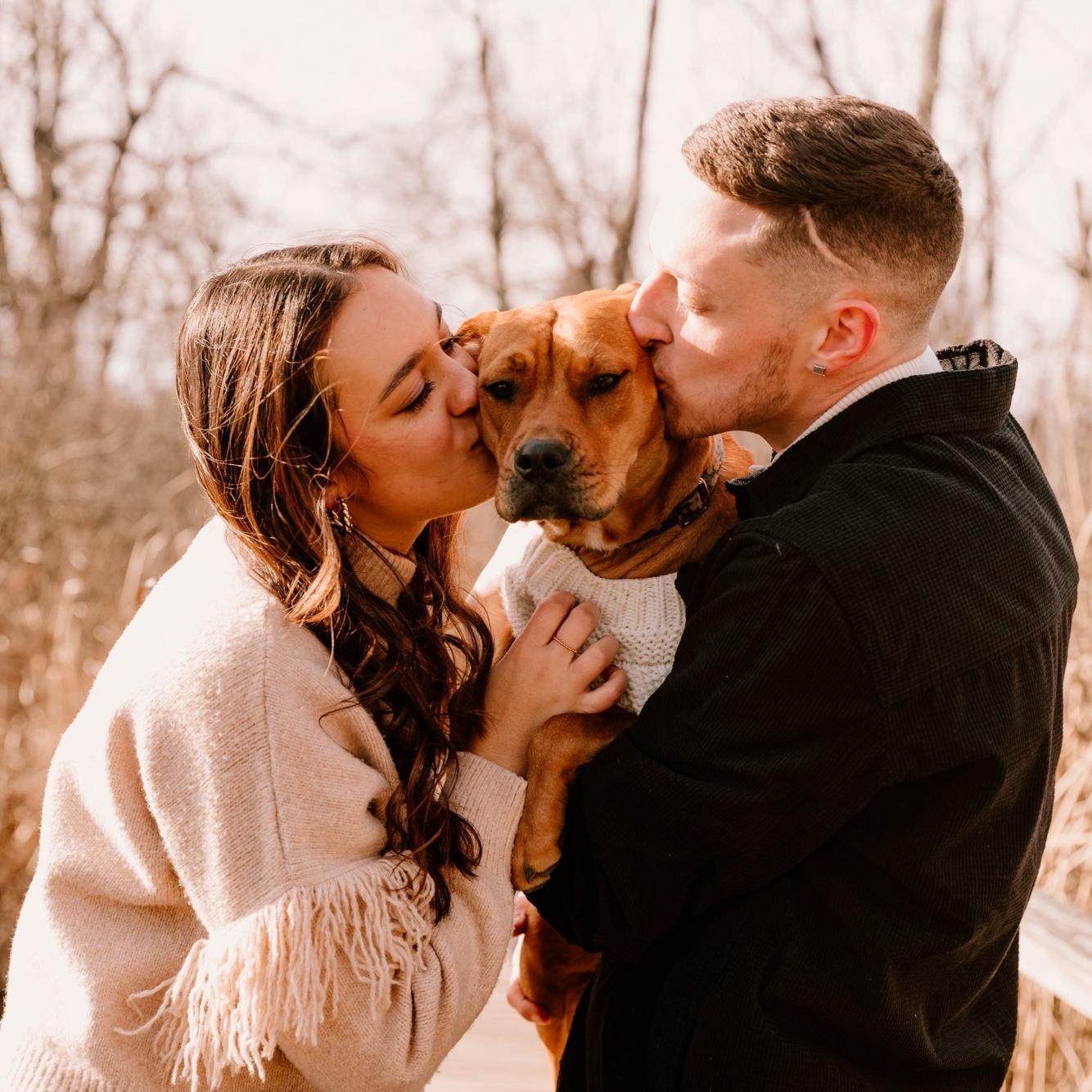 Our first set of professional photos and of course we had to include Ginger!