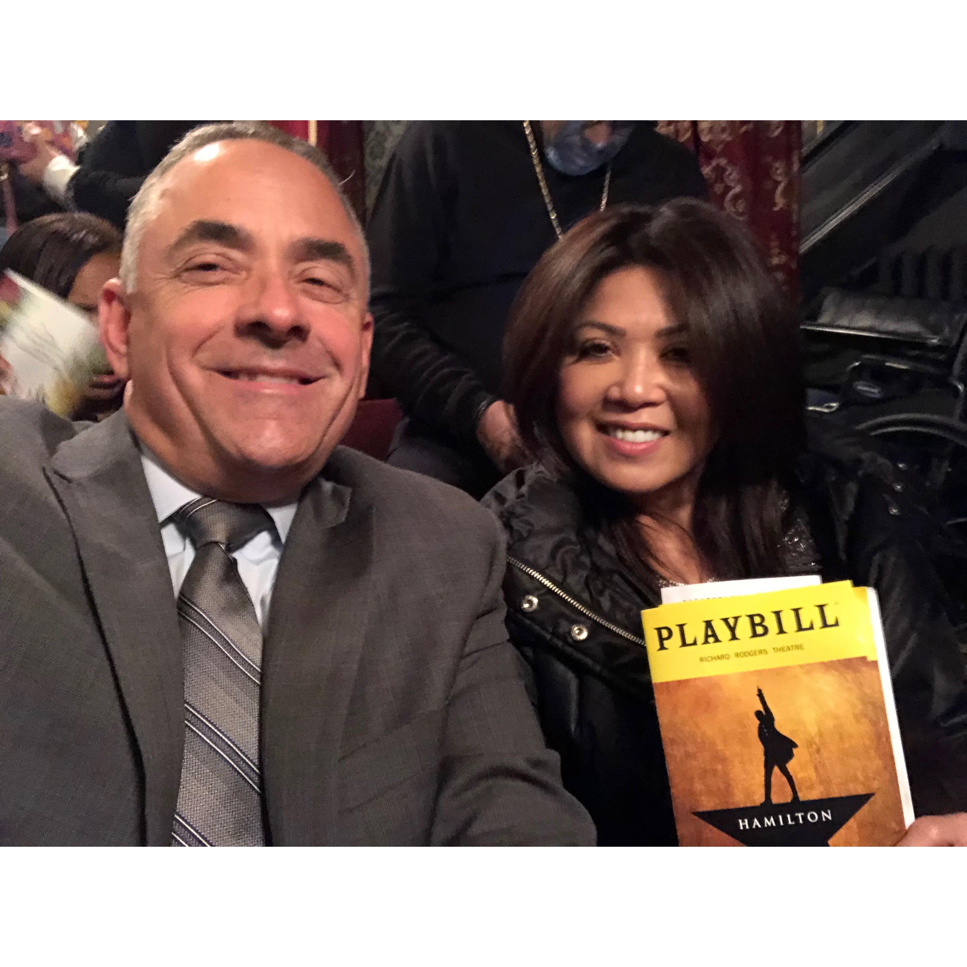 Hamilton on Broadway, Manhattan