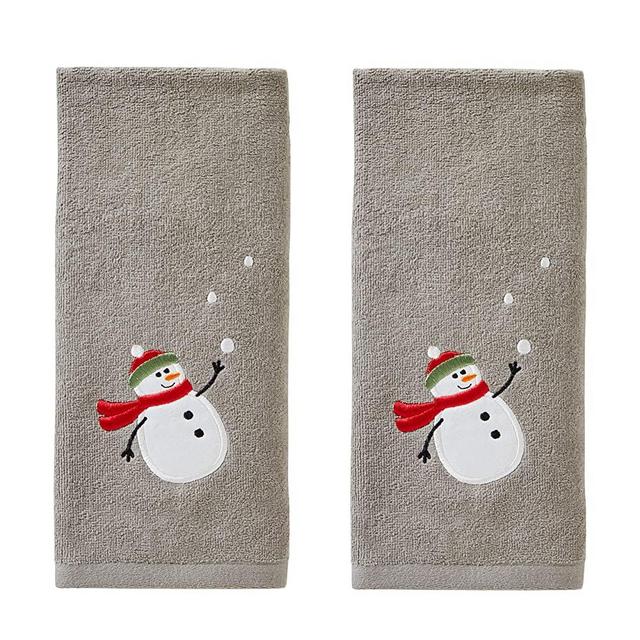 SKL Home W Hand Towel, Snowman with Snowballs