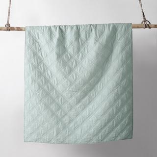 Washed Linen Quilted Throw