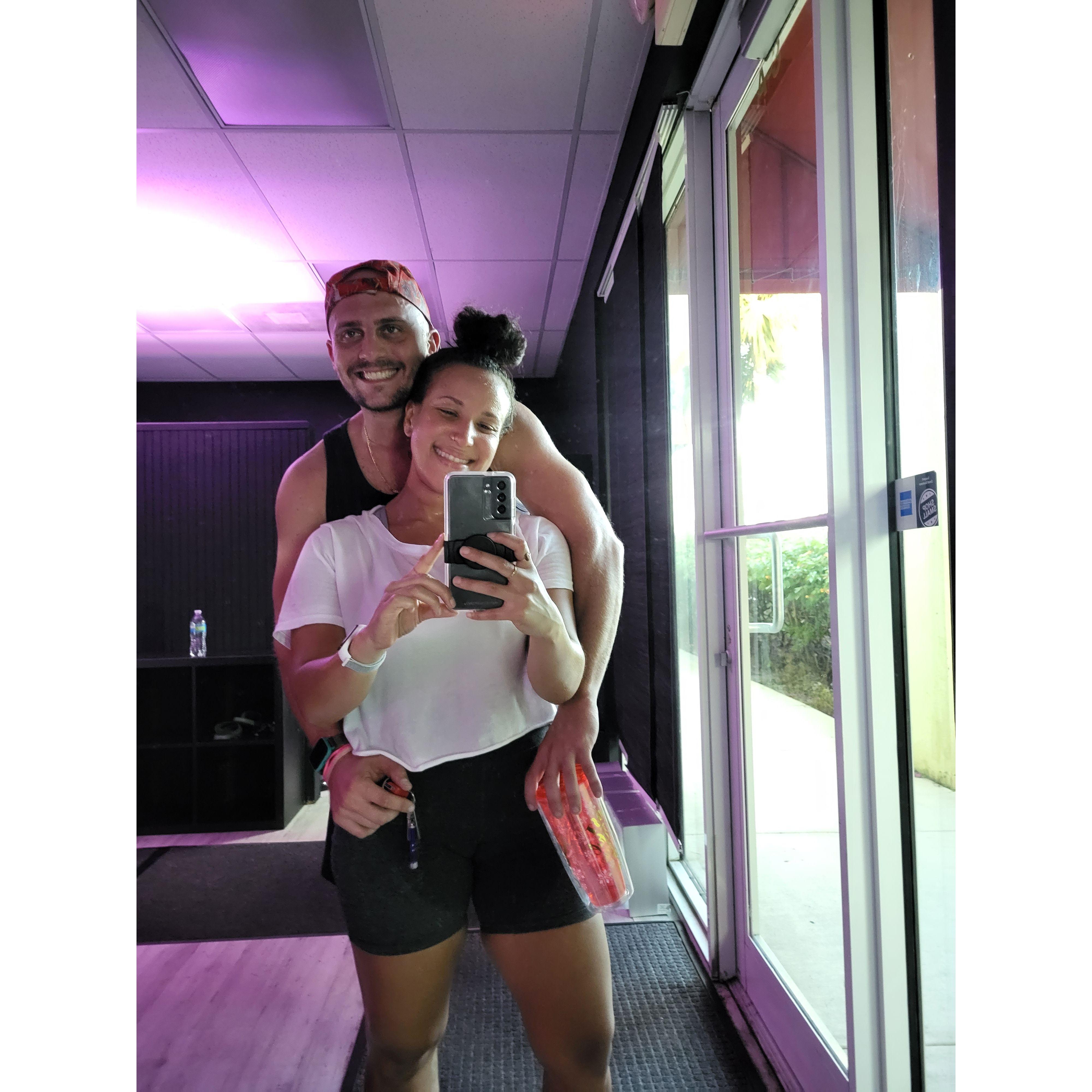 One of many of our gym selfies
