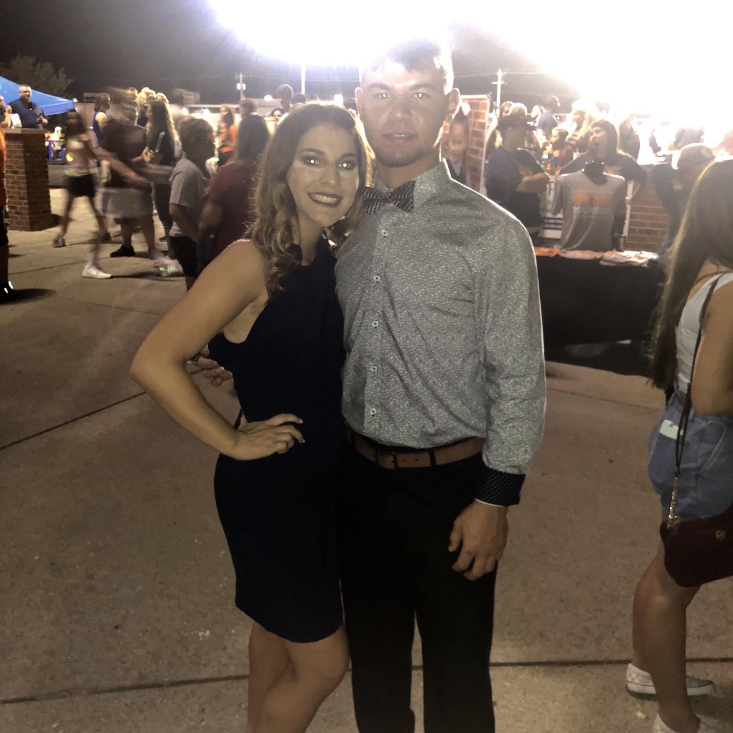 Senior homecoming game! ( to those who thought we were broke up that whole time, sorry for the secret!)