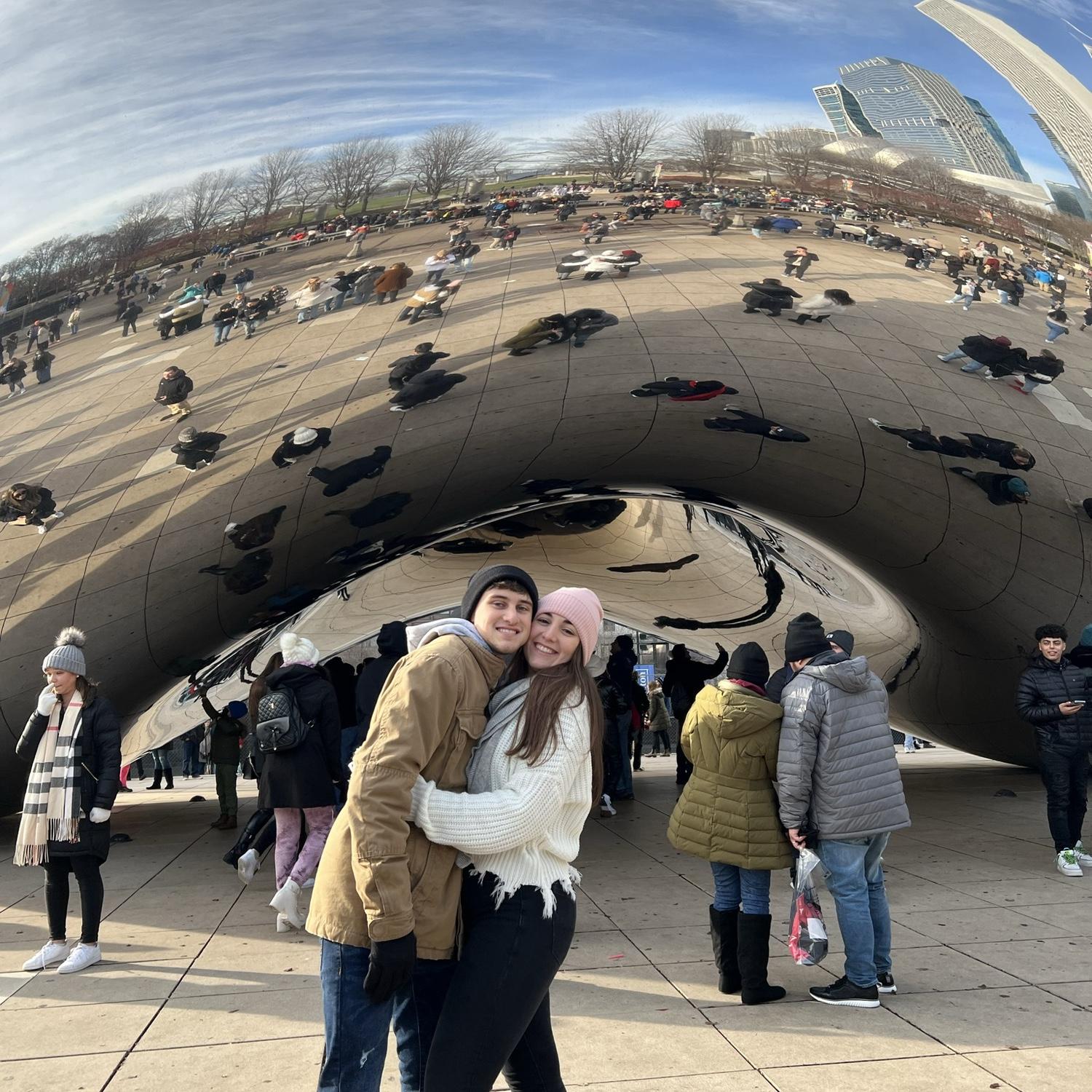 Nickās 1st time coming with me to Chicago
