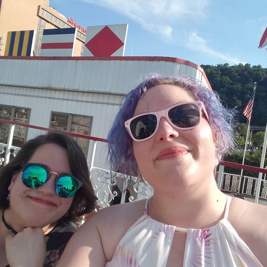 First trip to Pittsburgh together! This was on the Gateway Clipper for Nikki & Todd's wedding!