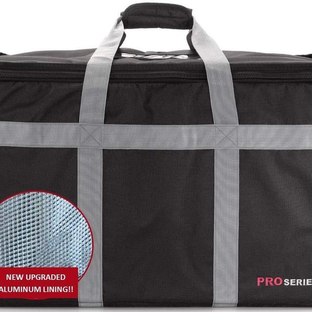 Insulated Commercial Food Delivery Bag - Professional Hot/Cold Thermal Carrier - Large (23" x 14" x 15"), Lightweight & Portable for Catering, Grocery Shopping or Parties & Holidays