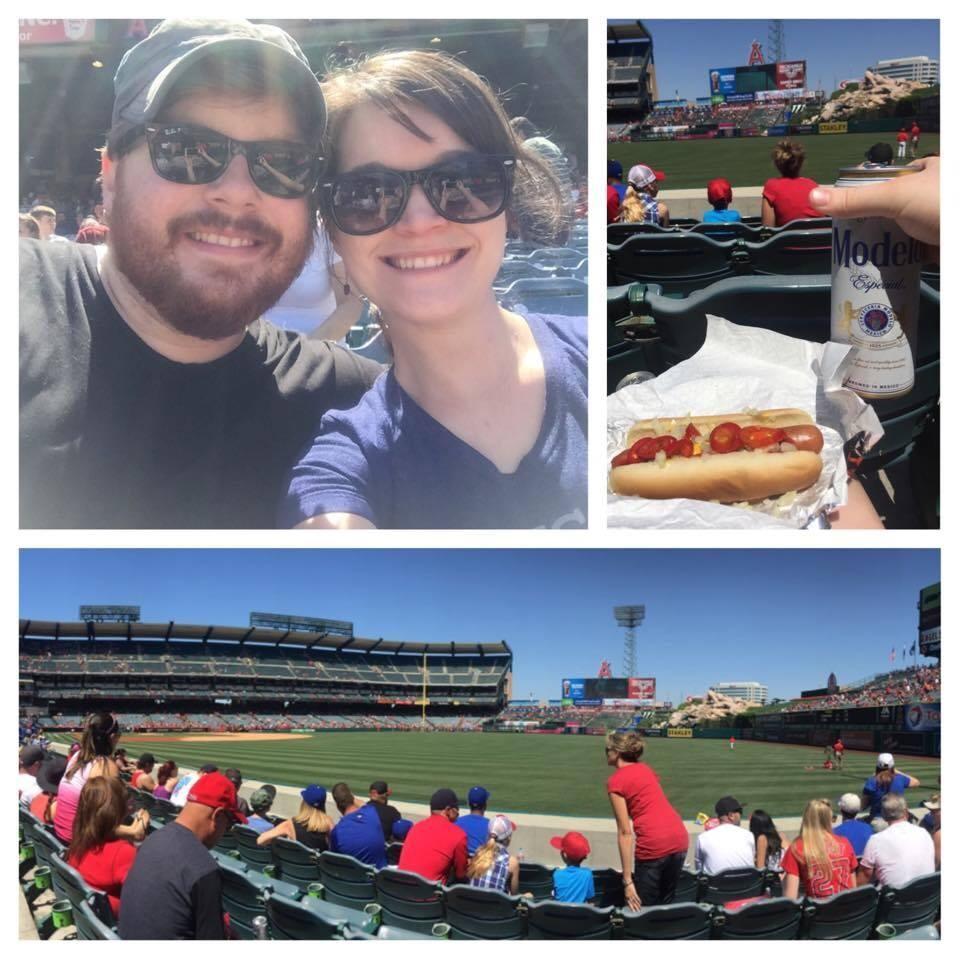 Cheering on the Royals in Anaheim!