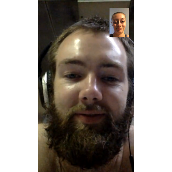 FaceTiming while Aaron was on ship
